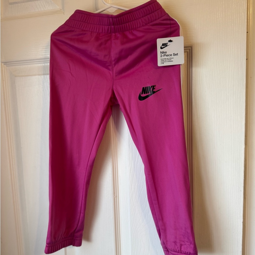Nike Kids Pink Track Pants - Picture 2 of 5
